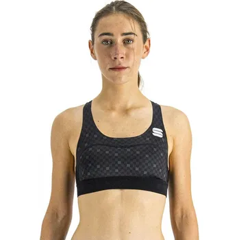 Dámské termo spodky dámská sportovní podprsenka SPORTFUL Pro w bra black anthracite - M