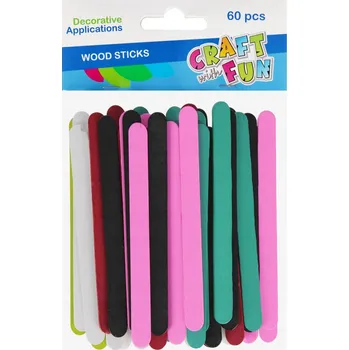 Dřevěná hračka DEKORATIVNÍ OZDOBA DŘEVĚNÉ BAREVNÉ TYČINKY