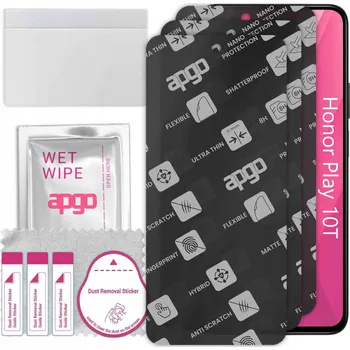 Pouzdro na mobilní telefon 3x MATNÉ Hybridní Sklo pro Honor Play 10T, alternativa tvrzeného skla