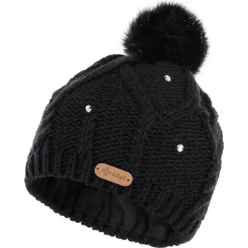 Čepice Dámská módní čepice s bambulí KILPI Lady w černá