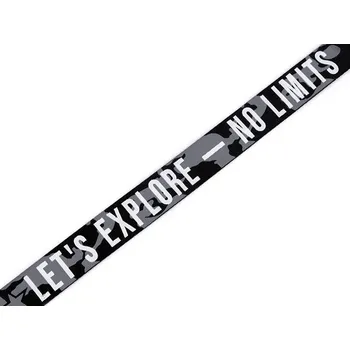Galanterie Lampas / popruh No limits šíře 25 mm METRÁŽ - šedá maskáčová