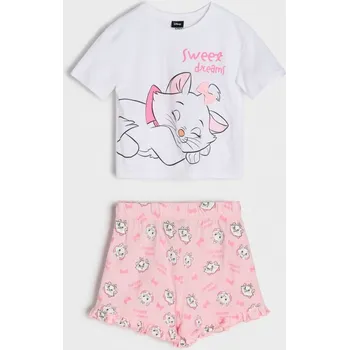 Dívčí spodní prádlo Sinsay - Dvoudílná pyžamová souprava The Aristocats - bílá - 089DP-00X - 089DP-00X-140