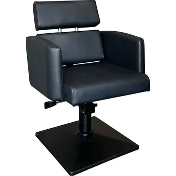 Kadeřnické křeslo Kadeřnické křeslo KVERT BLACK - sametová černá