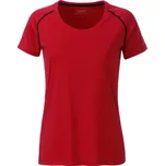 James & Nicholson (Daiber) Dámské funkční tričko JN495 - Červená / černá | XL
