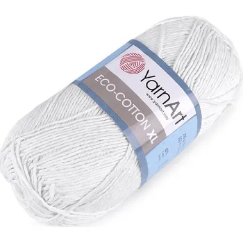 Příze Pletací příze Eco - cotton XL 200 g - 1 (760) bílá