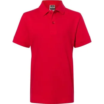 Chlapecké tričko James & Nicholson (Daiber) Dětská polokošile JN070k - Červená | XS