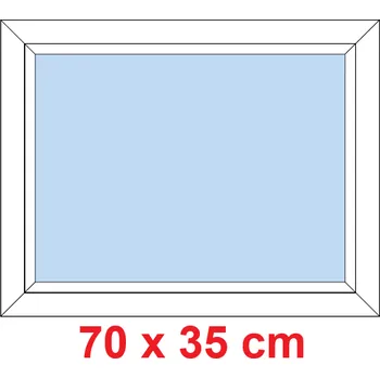 Okno Soft Plastové okno 70x35 cm, FIX neotevíravé