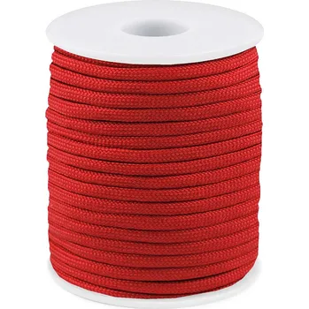Příze Padáková / oděvní šňůra Ø4 mm, barva 35 červená