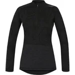 Merino termoprádlo HUSKY Triko dlouhé dámské se zipem, černá - S