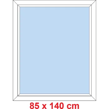 Okno Soft Plastové okno 85x140 cm, FIX neotevíravé