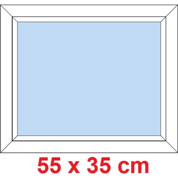 Okno Soft Plastové okno 55x35 cm, FIX neotevíravé