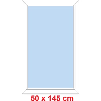 Okno Soft Plastové okno 50x145 cm, FIX neotevíravé