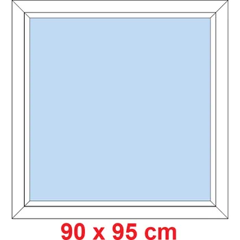 Okno Soft Plastové okno 90x95 cm, FIX neotevíravé