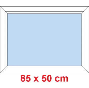 Okno Soft Plastové okno 85x50 cm, FIX neotevíravé