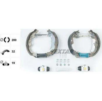 Brzdová čelist Sada brzdových čelistí TEXTAR 84064502