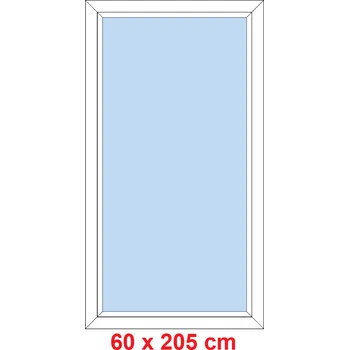 Okno Soft Plastové okno 60x205 cm, FIX neotevíravé