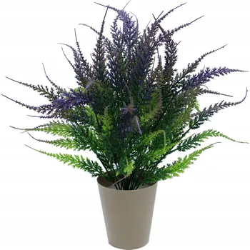 umělá květina Umělý vřes v květináči 32 cm – Modrozelený vřes