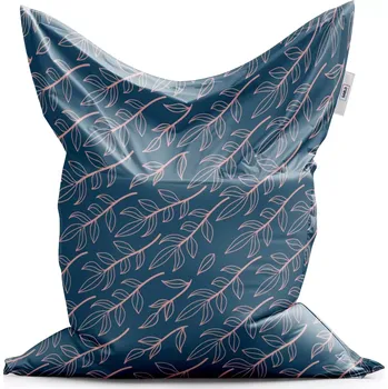 Sedací pytel Sablio Sedací vak Classic Růžové malované lístky - 150x100 cm