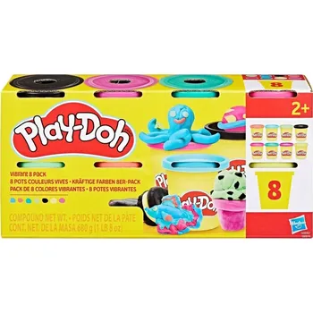 Modelovací hmota Play-Doh Sada modelíny 8 Ks Klasické barvy -