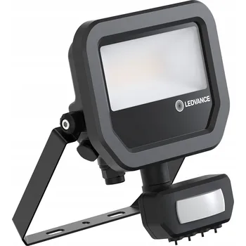 LED reflektor Ledvance Floodlight Sensor 8W 3000K teplá bílá 1100lm IP65 černý