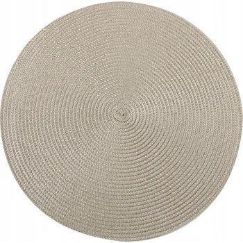 prostírání KULATÁ PODLOŽKA NA STŮL POD TALÍŘ KUCHYŇSKÁ PROSTÍRÁNÍ 38 Cm TAUPE