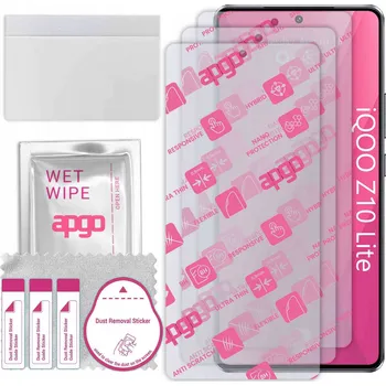 Pouzdro na mobilní telefon 3x Hybridní Sklo pro iQOO Z10 Turbo+Plus, alternativa tvrzeného skla