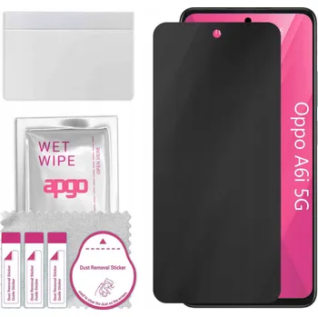 Pouzdro na mobilní telefon Hybridní Sklo s filtrem soukromí pro Oppo A6i 5G, PRIVACY