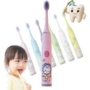 Elektrický zubní kartáček Elektrický zubní kartáček pro děti pro nejmenší, RŮŽOVÝ