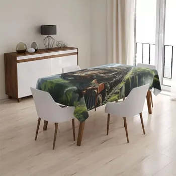 ubrus Sablio Ubrus Parní lokomotiva na viaduktu - 130x130 cm