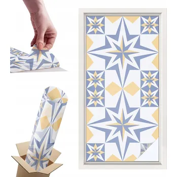 Obraz Okenní Fólie s potiskem S Potiskem Vzor Hvězdy 50x100 cm