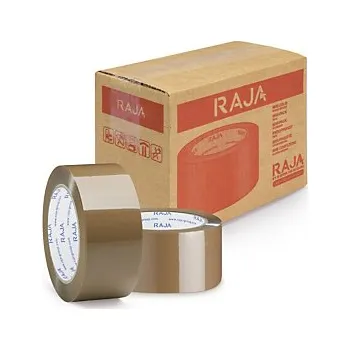 Lepicí páska Lepicí PP páska 48mm, návin 66m, průmyslová, hnědá, tloušťka 50µm | RAJA - Balení po 6 ks