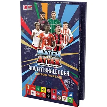Sběratelská karetní hra Topps Match Attax Bundesliga 2025/26 adventní kalendář