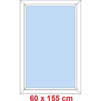 Okno Soft Plastové okno 60x155 cm, FIX neotevíravé