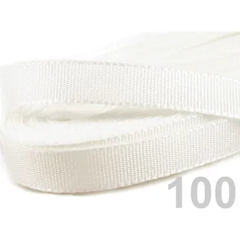 Stuha Česká stuha taftová šíře 6 mm (10 metrů) - 100 bílá