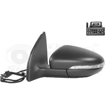 Auto zrcátko Vnější zpětné zrcátko VAN WEZEL 5863807