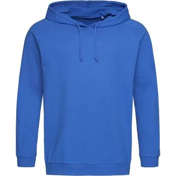 Pánská mikina Stedman Lehká bavlněná mikina s kapucí - Královská modrá | S