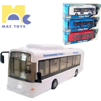 Dětské zboží Autobus 1:48 městský linkový 3 barvy PLAST
