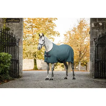Deka pro koně Deka odpocovací Rambo Techni Waffle, dynasty green/navy & silver Délka zad: 145 cm