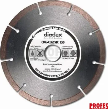 Řezný kotouč Diadex Diamantový kotouč Diadex CSA-CLASSIC pr.115