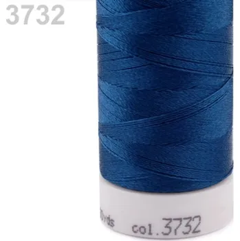 Nit Nitě Poly Sheen od Mettler - 200 Metrů, Vysoká Odolnost - 3732 Blue Nights