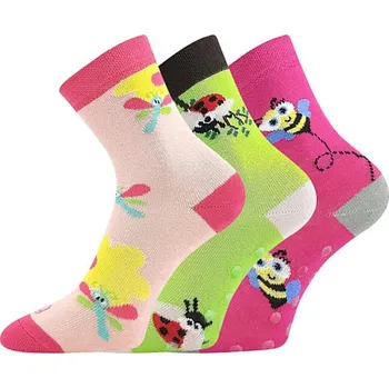 Dětská móda Dětské protiskluzové ponožky Woodik ABS - mix holka - 20-24