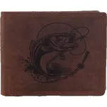 Mercucio Pánská peněženka Candát s udicí světlehnědá