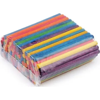 Náušnice Dřevěné tyčinky Ø4 mm macrame - 2 mix