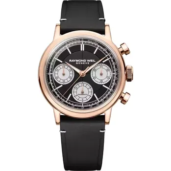 Hodinky Raymond Weil - 7765-PC5-20631 - Tri-Compax Chronograf - 39 mm - black dial