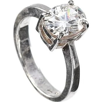 Prsten Stříbrný prsten s kamínkem zirkon 925/1000 ( zásnubní 02)