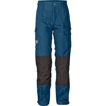 Chlapecké kalhoty kalhoty turistické dětské FJÄLLRÄVEN Kids Vidda Trousers, Uncle Blue - 158