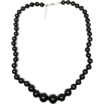 Náhrdelník Šungitový luxusní náhrdelník z kuliček 6-10mm