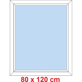Okno Soft Plastové okno 80x120 cm, FIX neotevíravé