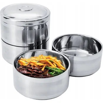 Termoska Termoska na jídlo, nerezová ocel, 4 patra, 4x 1,1 l