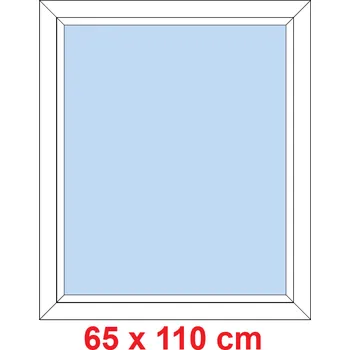 Okno Soft Plastové okno 65x110 cm, FIX neotevíravé